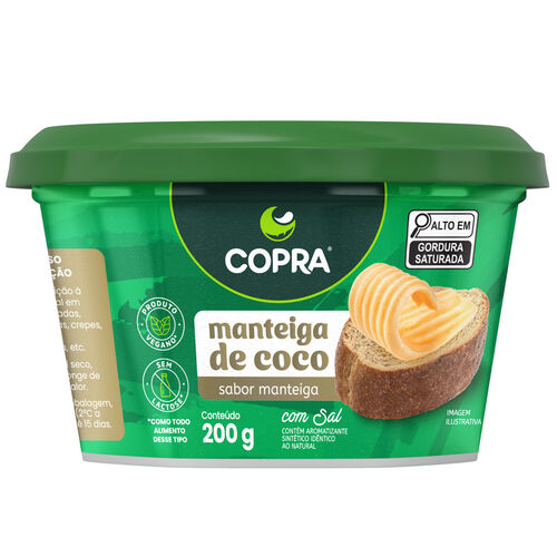 Manteiga de Coco Copra com Sal 200g Pote