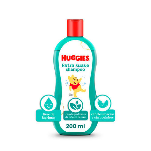 Shampoo Infantil Huggies Extra Suave 200ml Hero