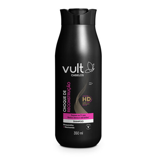 Shampoo Vult Cabelos Choque de Reconstrução Sem Sal 350ml Caixa