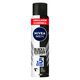 Desodorante NIVEA MEN Invisible Black & White Aerossol 200ml Frente