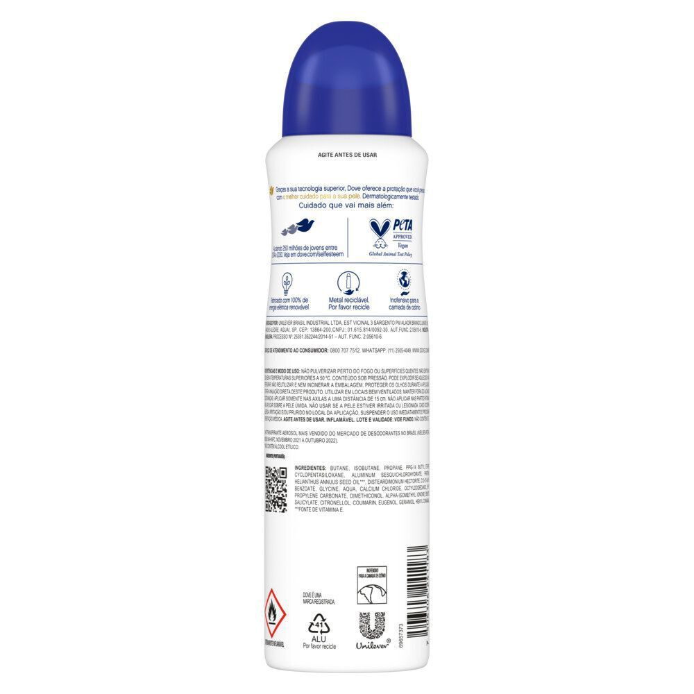 Desodorante Antitranspirante Aerosol Dove Original 150ml
