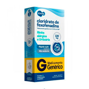 Fexofenadina 120mg EMS Genérico com 10 Comprimidos Revestidos