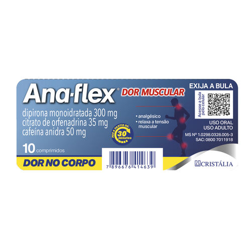 Ana-Flex com 10 Comprimidos