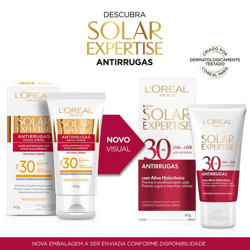 Protetor Solar Facial L'Oréal Paris Solar Expertise Antirrugas FPS 30 40g_2