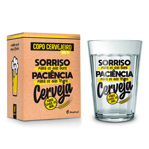 Copo Americano BrasFoot Cervejeiro Sorriso para os Dias Bons 190ml