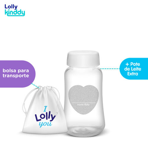 Extrator Manual de Leite Materno Lolly + Pote