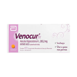Venocur Fit com 60 Comprimidos Revestidos de Liberação Retardada