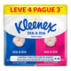 Lenço de Papel Kleenex Dia a Dia Folha Tripla Leve 4 Pague 3 Pack Frente