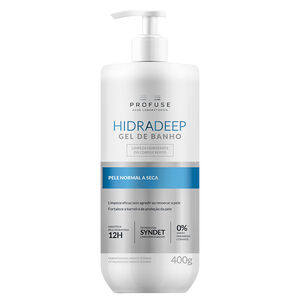 Hidradeep Gel de Banho Profuse Limpeza Hidratante Corporal e Facial 400g