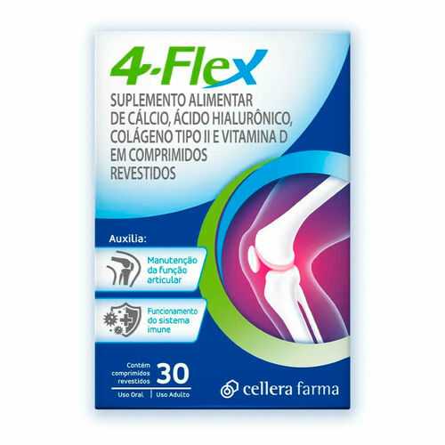 4 Flex com 30 Comprimidos Revestidos Caixa
