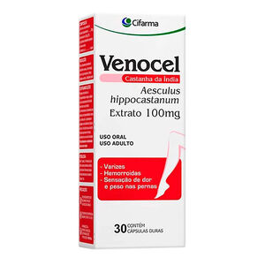 Venocel 100mg com 30 Cápsulas Duras