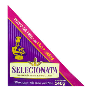 Sanduíche Selecionata Peito de Peru no Pão 7 Grãos com 140g