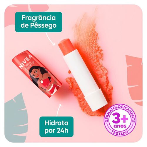 Hidratante Labial Nivea Disney Moana Pêssego Shine 4,8g Banner
