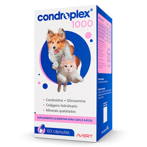 Condroplex 1000 para Cães e Gatos 60 Cápsulas_1