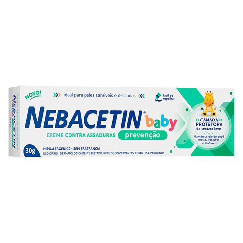 Nebacetin Baby Prevenção Creme Contra Assaduras 30g Caixa