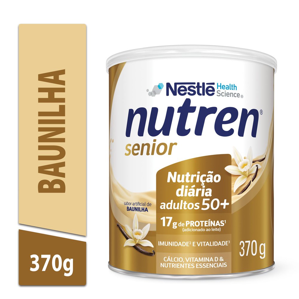 Nutren Senior Composto Lácteo Baunilha 370g - Drogaria Araujo