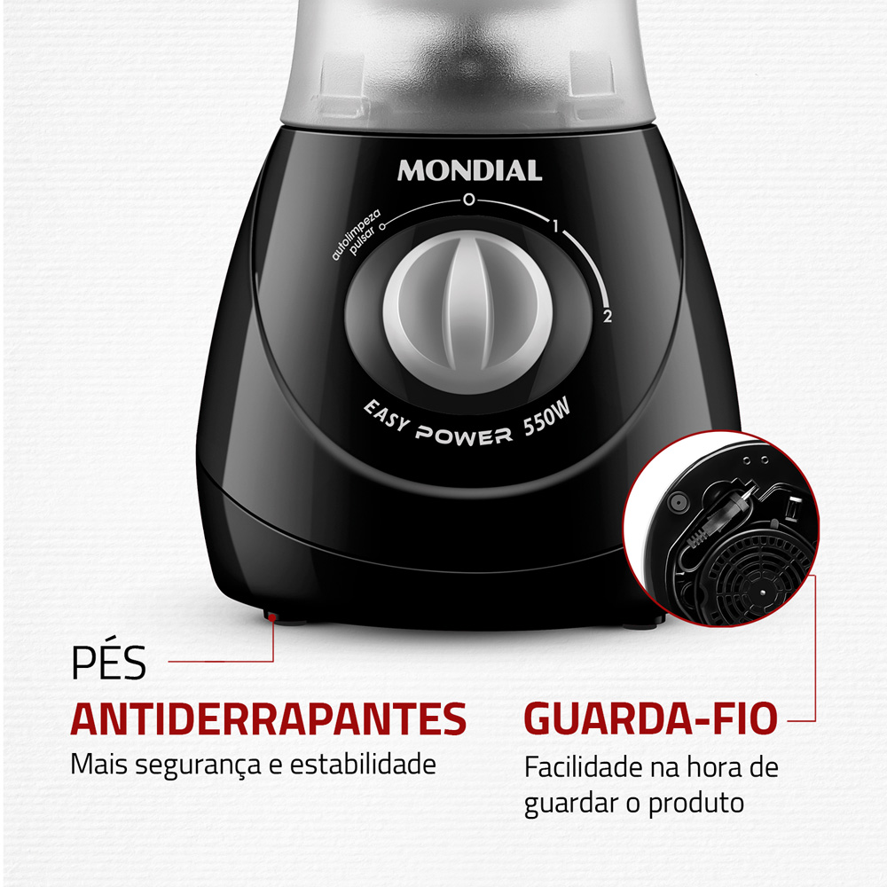 Liquidificador Portátil Mondial - Bebidas Saudáveis - Mondial